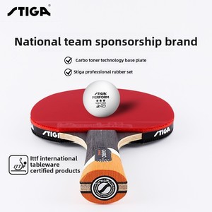 Raqueta <span class=keywords><strong>de</strong></span> <span class=keywords><strong>Tenis</strong></span> <span class=keywords><strong>de</strong></span> <span class=keywords><strong>Mesa</strong></span> <span class=keywords><strong>STIGA</strong></span> Profesional <span class=keywords><strong>de</strong></span> Madera Pura Genuina con Acabado Recto Horizontal para Principiantes - Dos Tres Cuatro Cinco Seis Estrellas - Product Image 4