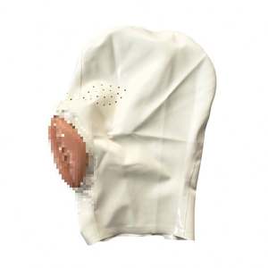 Capuche blanche sexy vagin artificiel cagoule en latex cagoule en latex latex jeu de rôle boule d'Halloween - Product Image 4