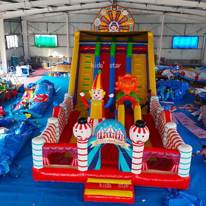 Châteaux gonflables commerciaux d'extérieur en PVC avec toboggan, écologiques, capacité 1000 kg, garantie 2 ans, pour <span class=keywords><strong>jeux</strong></span> <span class=keywords><strong>de</strong></span> saut pour enfants - Product Image 3