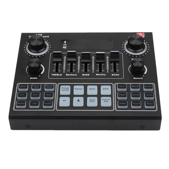 2022 Cheap BM800 V9 Profesional Sound Card Phone Live Broadcast Sound Card Audio Condenser Microphone for Webcast Live Recording
