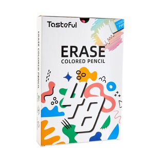 Crayons de couleur effaçables, 24, 36, 48 couleurs, pour enfants, élèves du primaire, fournitures de dessin, de coloriage et d'écriture - Product Image 2