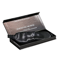 Masque de sommeil en soie brodé personnalisé, masque de sommeil occultant tendance pour la maison
