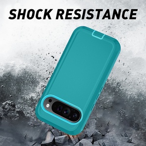 Xu Hướng Sản Phẩm Defender Trường Hợp Điện Thoại Cho <span class=keywords><strong>Google</strong></span> Pixel 10 9 8 Pro XL 8A 9A 3 Trong 1 Rugged Heavy Duty Armor Chống Sốc Bìa Bán Buôn - Product Image 3
