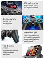 Console de jeu portable rétro S10 avec écran de 2,4 pouces, manette sans fil, stick de jeu, 520 jeux intégrés, cadeau pour les amateurs de jeux vidéo