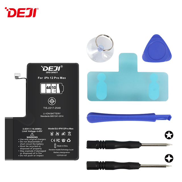 DEJI High Capacity China Mobile Battery for iPhone 12 Pro Max Cellphone