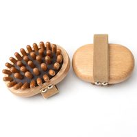 Brosse anti-cellulite pour le corps, brosse de massage apaisante en bambou avec coussin d'air pour huile essentielle, peigne de massage pour le cuir chevelu, masseur corporel