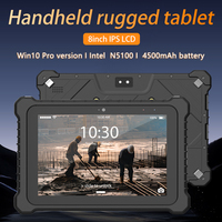 Nouvelle tablette robuste 8 pouces 2026 Windows 10/11 Intel N5100 8 Go 128 Go étanche IP67 5G, tablette PC industrielle avec 550 nits GPS NFC