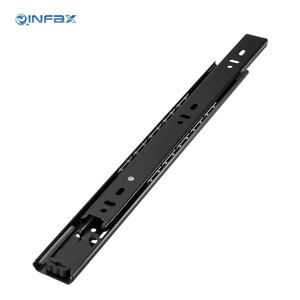 Acier laminé à froid 35mm canal télescopique Rail <span class=keywords><strong>de</strong></span> guidage coureur tiroir glissière 2 sections roulement à billes <span class=keywords><strong>pour</strong></span> cuisine zingué - Product Image 2