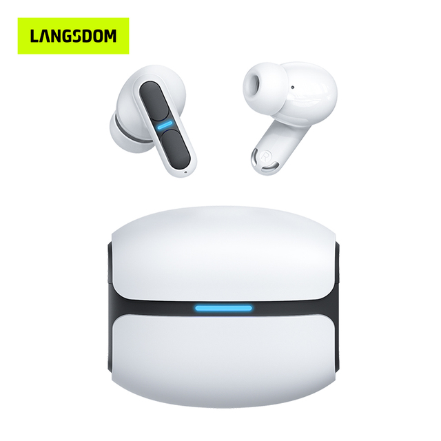 High Quality Gaming Headset Bluetooth Earphone With Mic Bass Audio Stereo HiFi TWS True Wireless Earbuds Sports LED Headphones