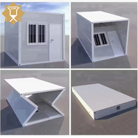 Maison conteneur pliable et détachable de 20 pieds – Bureaux préfabriqués en acier pliables à faible coût pour l'extérieur – Prix le plus bas
