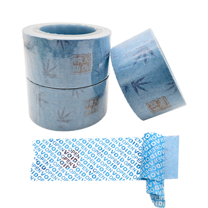 Sequential Numbered Kraft Paper Security <b>Tape</b> Tamper Evident VOID <b>Tape</b> for Product Traceability - Product Image 1