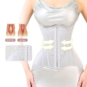 Marque privée personnalisée Corset en acier osseux contrôle abdominal femmes corps mince façonner Latex taille formateur brûleur de graisse Faja Shapewear - Product Image 2