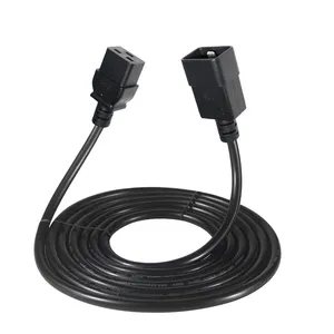 1,5M C19 C20 Stecker Ausziehband Server UPS-Leiterkabel PDU Auto C19 Weiblich zu C20 Weiblich 16A 250V 3X1,5 MM Vierkant-Leiterkabel