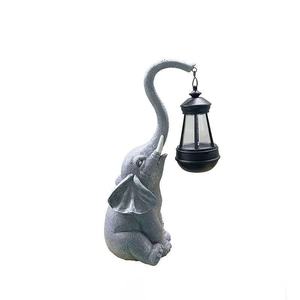 Lámpara Solar de Jardín con Forma de Elefante, Decoración de Resina para Exteriores, Impermeable, LED, Alimentada por Energía Solar, Decoración para Patio y Jardín - Product Image 5