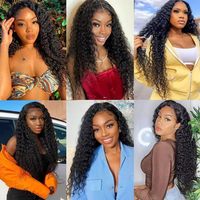 Perruques Lace Front Ondulées en Cheveux Brésiliens Remy Sans Colle, Densité 250%, Dentelle HD Transparente, Pré-Pluckées avec Baby Hair pour Femmes Noires