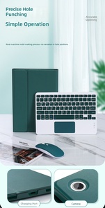 Funda con Teclado Inalámbrico Desmontable y Recargable para <span class=keywords><strong>Samsung</strong></span> Galaxy Tab <span class=keywords><strong>S6</strong></span> <span class=keywords><strong>Lite</strong></span> 10.4 Pulgadas 2024, Cubierta Protectora de Cuero PU - Product Image 3