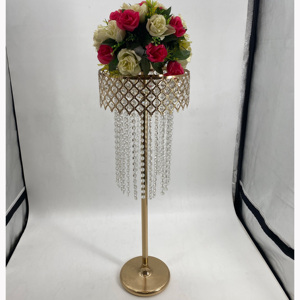 Decoration Gold Tall Metal Center Pieces <strong>Dining</strong> <strong>Table</strong> Luxury Wedding <strong>Centrepiece</strong> - Product Image 1
