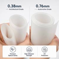 Film intercouche PVB, film en résine polyvinylbutyral pour verre feuilleté, qualité automobile et architecturale, 0,38 mm, 0,76 mm
