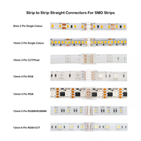 Connecteur pour Bande LED SMD COB 5mm 6mm 8mm 10mm 12mm 2Pin 3Pin 4Pin 5Pin 6Pin Multi-formes avec Connecteur Filaire pour Bande LED