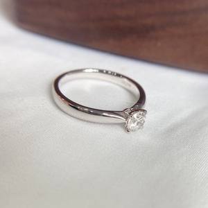 ขายส่งแหวนเพชรธรรมชาติ DE <span class=keywords><strong>VVS</strong></span> 0.3CT แต่งงานหมั้นแหวนหรูหราสต็อกลูกอมเพชรจริง14พันแหวนทองจริง - Product Image 5