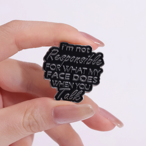 Noir série émail broche papillon chat coeur broche Wicca chapeau triste filles Club Badge Punk bijoux pour les Fans - Product Image 4