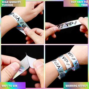 Pulseras de Papel Resistentes al Agua, Reciclables, Cómodas y Resistentes a Desgarros para Conciertos y Fiestas, Pulseras de Tyvek Personalizadas - Product Image 4