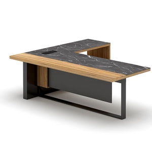 High End Commercial Unique Modern Office Furniture Workstation General Luxury Manager Wooden Executive Office Desk - Product Image 2