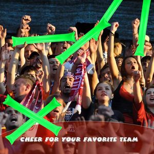 Bâtons de supporters personnalisables en gros d'usine, en plastique, étanches, activés par le son, style ROMANCE pour équipes - Product Image 6