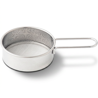 Tamis à farine en acier inoxydable durable, filtre à mailles fines avec poignée pour poudre de café et matcha, outil de cuisine pour la pâtisserie