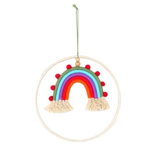 Populaire Europe Mode Lion Macramé Tenture Murale Macramé Feuille <span class=keywords><strong>Rideau</strong></span> Capteur De Rêves - Product Image 1
