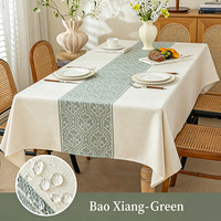 Nappe en lin (vente en gros sur mesure) – Housse rectangulaire robuste, imperméable, anti-taches et résistante à la chaleur pour mariages, dîners et hôtels