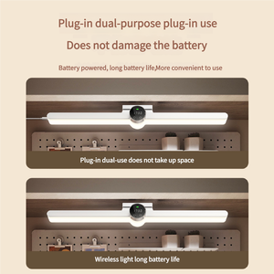 Hấp phụ từ tính Led USB bảng ánh sáng có thể sạc lại đồng hồ điều khiển từ xa thời gian hiển thị điện học tập Đèn bàn - Product Image 5