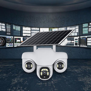 V380 Pro تعمل بالطاقة الشمسية لاسلكية <span class=keywords><strong>3</strong></span> عدسة واي فاي 4G Ai صوت في اتجاهين للرؤية الليلية Okam CCTV كاميرا خارجية - Product Image 2