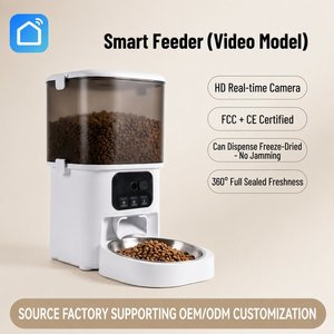Distributore Automatico di Cibo per Animali Domestici con Video e Timer, Controllo Remoto, per Cani e Gatti, Modello Flagship 4L - Product Image 3