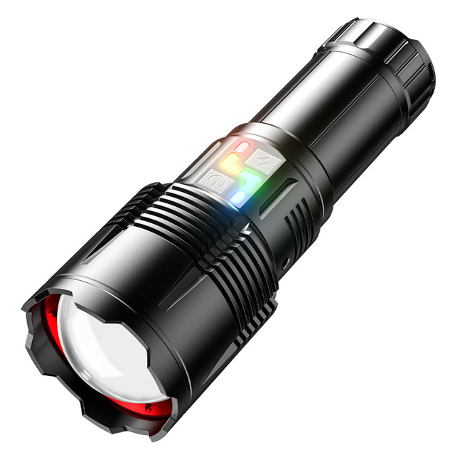 New Waterproof USB Rechargeable Tactical Flashlight-Ultra-bright 1000M+ Beam Distance Adjustable Focus Long Battery Life