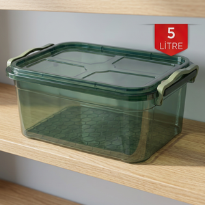 Durable Rectangular PP Plastic Multifunction <b>Food</b> Container 3L Waterproof Sustainable BPA Free Lid <b>Green</b> <b>Color</b> CATEEM MRD-603T - Product Image 3