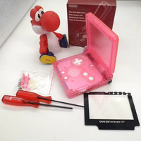 Coque transparente colorée pour GBA SP, coque de protection rigide transparente, coque complète pour console Game Boy Advance SP