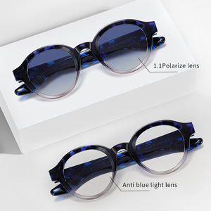 Logo personalizzato TR90 telaio acetato tempio UV400 polarizzato piccole donne rotonde <span class=keywords><strong>occhiali</strong></span> <span class=keywords><strong>da</strong></span> <span class=keywords><strong>sole</strong></span> - Product Image 3
