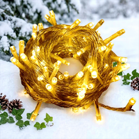 TOPREX Großformatige 10M LED Weihnachtsbeleuchtung Verbindbare PVC-Draht-Lichterkette für Außenbereich Einkaufszentrum Feier CE ROHS