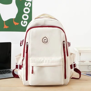 Unisex Multifunctional Student <b>Backpack</b> with <b>Large</b> Capacity Waterproof Nylon Lining Zipper Closure Fashionable Trendy Low Price - Product Image 3