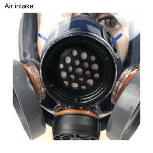 Wieder verwendbare Voll gesichts abdeckung Voll gesichts maske Organische Dampf gasmaske mit Aktivkohle filtern - Product Image 3