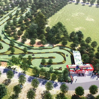 Nouveauté 2024 : Accessoires de karting essence/électrique 270cc avec conception intérieure/extérieure et piste planaire/3D