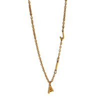 Collier chaîne à lettres flottantes en acier inoxydable de qualité supérieure, résistant au ternissement, avec pendentif alphabet multiple, pour filles