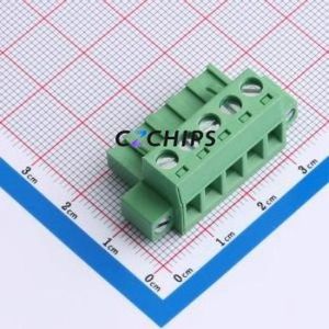 DB2EKM-5.0-5P-GN-S Plug-in Terminal Block P=5mm Connector Male Plug Screw Fixing 1x5P 5mm - Product Image 1