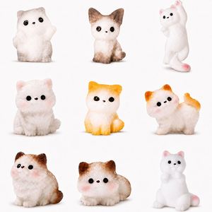 ตุ๊กตาแมวเรซิ่นขนาดเล็กหลากหลายแบบ ขายส่ง รูปปั้นลูกแมวน่ารัก สำหรับตกแต่งบ้าน ตุ๊กตาจำลอง สวนจิ๋ว ไมโครแลนด์สเคป งานฝีมือ DIY - Product Image 1