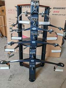 2025 新款 6 合 1 拉力杆锻炼手柄 360 °   旋转磁力握力器电缆机附件，用于健身房锻炼 - Product Image 3