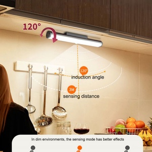 Adjustable Cabinet LED Night <b>Light</b> with <b>Motion</b> Detector Bedroom Kitchen Stair Lighting Rechargeable and Wireless <b>Sensor</b> <b>Light</b> - Product Image 4