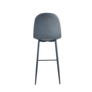 Italien meubles de barre En Métal De Conception Simple Base de Loisirs En Cuir PU Haute Chaise de bar Tabouret De Bar <span class=keywords><strong>Sans</strong></span> Accoudoirs - Product Image 5