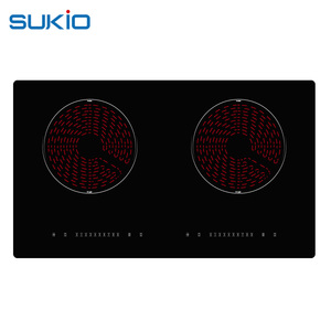 Cocina infrarroja de alta calidad y buena venta, vitrocerámica híbrida, cocina de inducción de <span class=keywords><strong>dos</strong></span> quemadores - Product Image 6