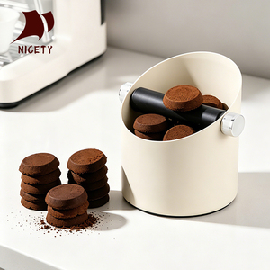 Attrezzi Professionali per Baristi, Accessori per Espresso, Contenitore per Fondi di Caffè in Acciaio Inox con Base Antiscivolo - Product Image 6